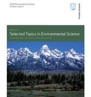 Selected Topics in Environmental Science. Topics 5 to 8