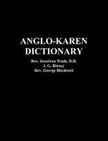 Anglo-Karen Dictionary