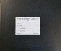 Chief Engineer's Log Book. Pattern No. 132