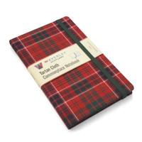 MacRae Modern Red: Large Waverley Genuine Tartan Cloth Commonplace Notebook (21Cm X 13Cm)