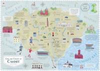Wales on the Map: Cardiff Poster (English)