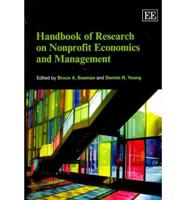 Handbook of Research on Nonprofit Economics and Management