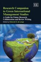Research Companion to Green International Management Studies