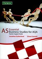 Essential Business Studies A Level: AS for AQA Teacher Support Book & CD