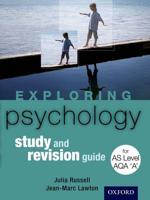 Exploring Psychology for AS Level AQA 'A'. Study and Revision Guide