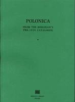 Polonica from the Bodleian's Pre-1920 Catalogue