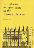 List of Serials on Open Access