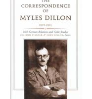 The Correspondence of Myles Dillon, 1922-1925