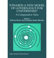 Towards a New Model of Governance for Universities?