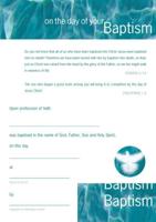 Adult Baptism Certificates (Pack of 10)