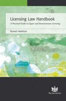 Licensing Law Handbook