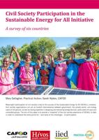 Civil Society Participation in the Sustainable Energy for All Initiative