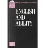 English and Ability