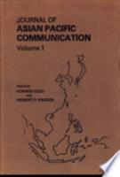 Journal of Asian Pacific Communication Vol.1
