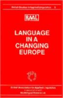 Language in a Changing Europe