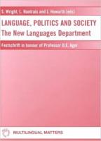 Language, Politics and Society
