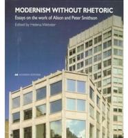 Modernism Without Rhetoric
