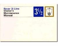 Rover 3.5 Litre Owners Maintenance Manual P5