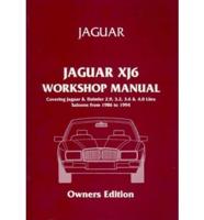 Jaguar Xj6 Workshop Manual Owners Edition (Xj40) 1986-94
