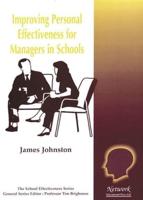 Improving Personal Effectiveness for Managers in Schools