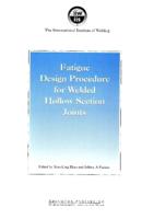 Fatigue Design Procedure for Welded Hollow Section Joints: Recommendations of IIW Subcommission XV-E