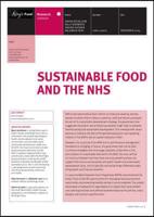 Sustainable Food and the NHS