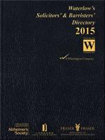 Waterlow's Solicitors' & Barristers' Directory 2015
