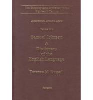 The Encyclopaedic Dictionary in the Eighteenth Century Vol. 4 Samuel Johnson : A Dictionary of the English Language