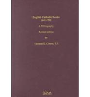 English Catholic Books, 1641-1700