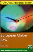 Cavendish: European Union Lawcards 4/E