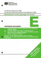 The Building Regulations 2010, The Building (Approved Inspectors Etc.) Regulations 2010. Approved Document E Resistance to the Passage of Sound