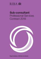 Sub-Consultant Professional Services Contract 2018