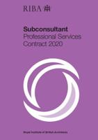 RIBA Subconsultant Professional Services Contract 2020