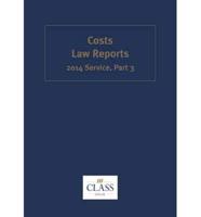 Costs Law Reports 2014 Service: Part 3