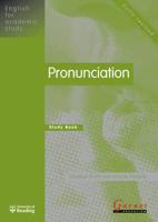 Pronunciation. Study Book