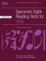 Specimen Sight-Reading Tests for Viola. Grades 6-8