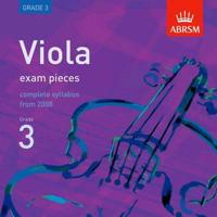 Viola Exam Pieces 2008 CD, ABRSM Grade 3