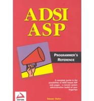 ADSI ASP Programmer's Reference