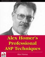 Alex Homer's Professional Asp Web Techniques