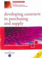 Developing Contracts in Purchasing and Supply