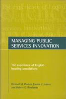 Managing Public Services Innovation