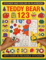 Sticker and Color-in Playbook: Teddy Bear 123