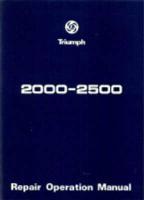 Triumph 2000 and 2500 Workshop Manual