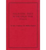 Soldiers Died in the Great War, 1914-19. Pt.56 Duke of Cambridge's Own (Middlesex Regiment)