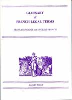 Glossary of French Legal Terms