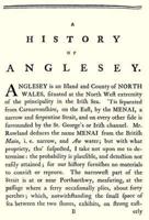 A History of the Island of Anglesey