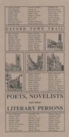 Poets, Novelists and Other Literary Persons