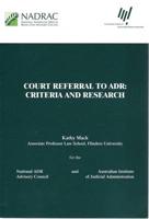 Court Referral to ADR