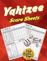 Yahtzee Score Sheets: 130 Pads for Scorekeeping - Yahtzee Score Pads   Yahtzee Score Cards with Size 8.5 x 11 inches (The Yahtzee Score Books)
