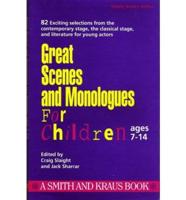 Great Scenes and Monologues for Children